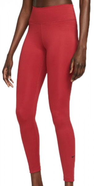 Women's leggings Nike One Dri-Fit Mid-Rise Tight W - pomegranate/black