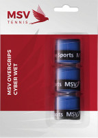 Grips de tennis MSV Cyber Wet Overgrip blue 3P