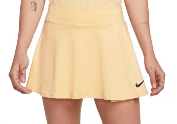 Damska spódniczka tenisowa Nike Dri-Fit Club Skirt - pale vanilla/black
