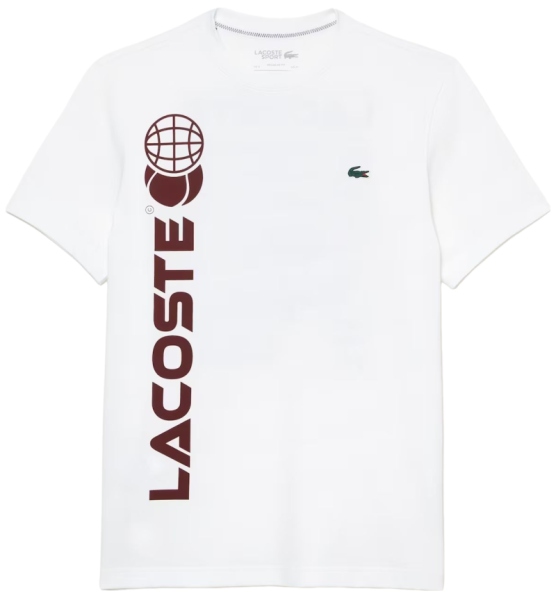 Meeste T-särk LacosteTennis x Daniil Medvedev Regular Fit T-Shirt - white
