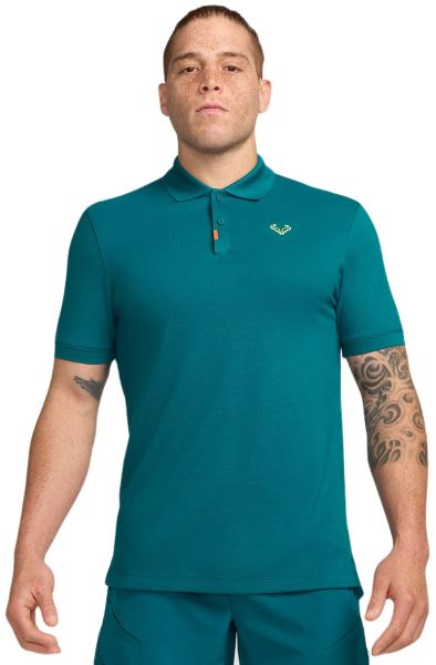 Polo da tennis da uomo Nike Rafa Slim - Turchese