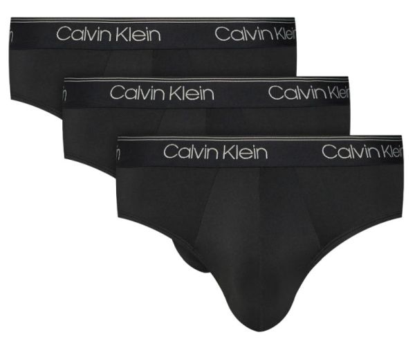 Мъжки боксерки Calvin Klein Hip Brief Micro Stretch 3P - Черен