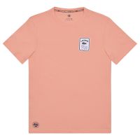 Herren Tennis-T-Shirt Lacoste Sport Roland Garros Edition Badge T-shirt - clair orange