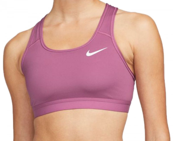 Women's bra Nike Dri-Fit Swoosh Band Bra Non Pad - light bordeaux/light bordeaux/white