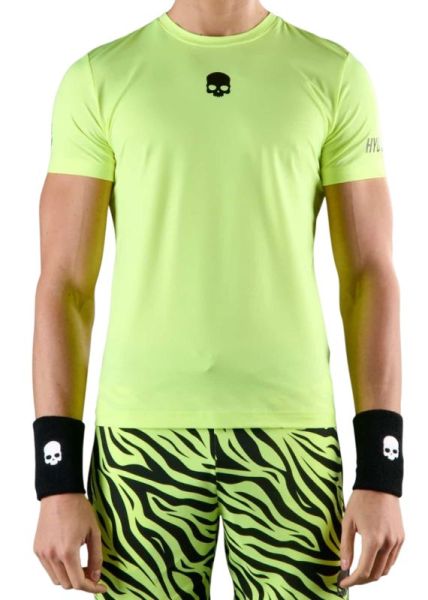 Herren Tennis-T-Shirt Hydrogen Basic Tech T-Shirt - fluo yellow