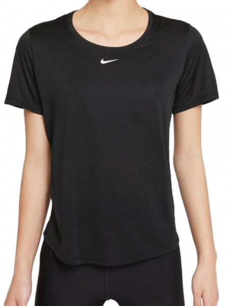 Women's T-shirt Nike Dri-FIT One SS Standard Fit Top - black/white