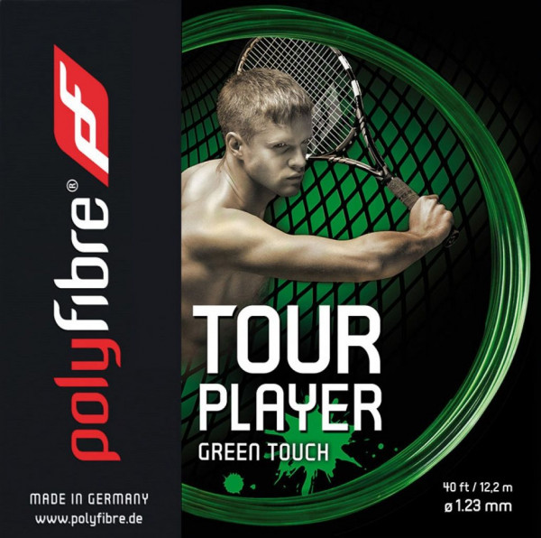 Tenisový výplet Polyfibre Tour Player Green Touch (12,2 m) - green