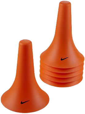 Kužely Nike Pylon Cones 6P - total orange/black