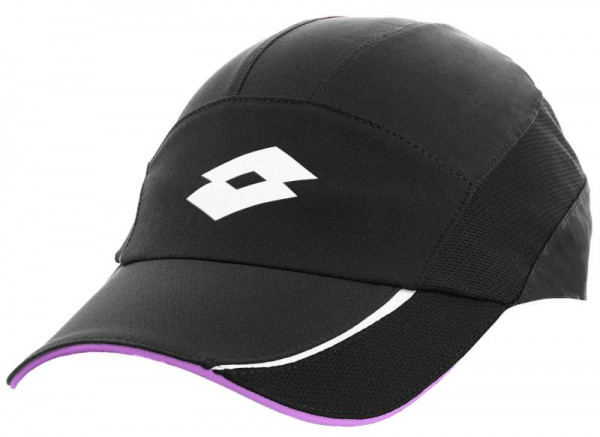 Czapka tenisowa Lotto Tennis Cap - all black/bellflower