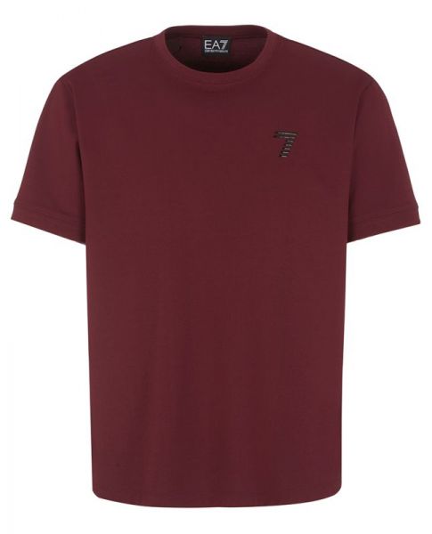 Męski T-Shirt EA7 Man Jersey T-Shirt - windsor wine
