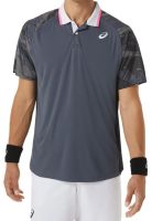 Polo de tennis pour hommes Asics Court Graphic Polo-Shirt - carrier grey