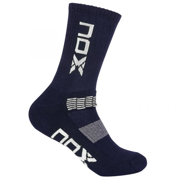 Tennissocken NOX Technical Socks Man 1P - azul/blanco