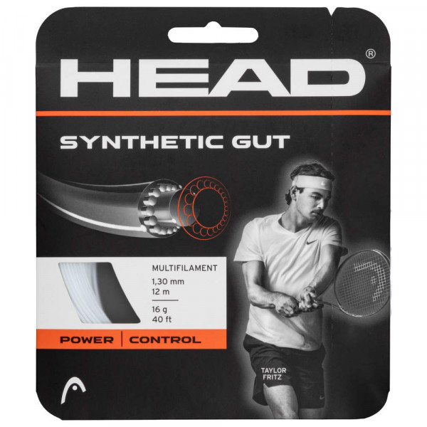 Tennis String Head Synthetic Gut (12 m) - white