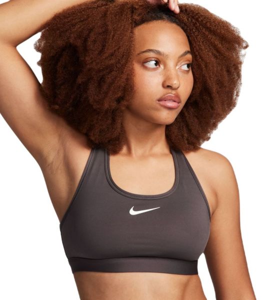 Women's bra Nike Swoosh Medium Support Non-Padded Sports Bra - medium  ash/white, Tennis Zone