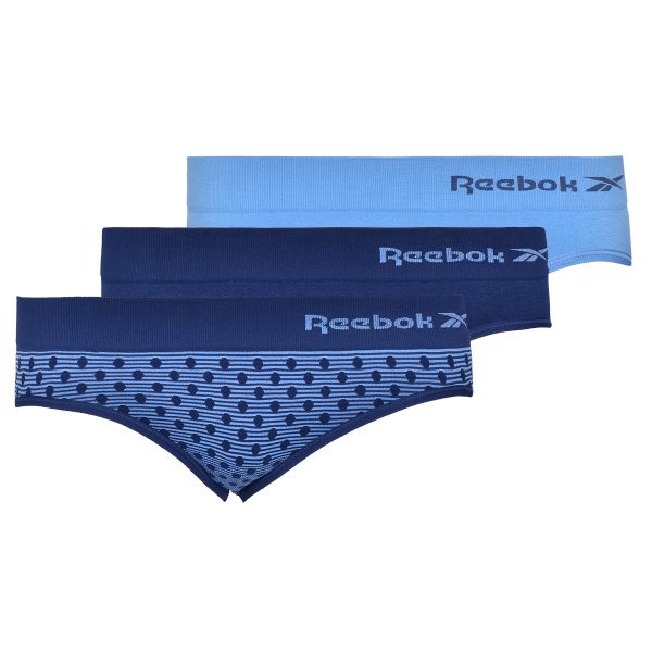 Damen Unterhosen Reebok Seamless Brief Allis Womens 3P - essentia/batic blue/spots
