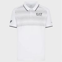 Meeste tennisepolo EA7 Man Jersey Polo Shirt - white