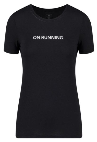 Damski T-shirt On Run-T - Czarny