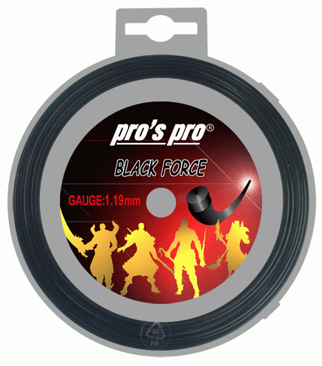 Tenisa stīgas Pro's Pro Black Force (12 m)
