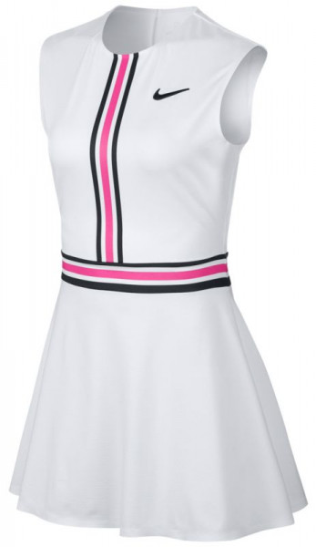  Nike Court Dress S MB - white/laser fuchsia/black
