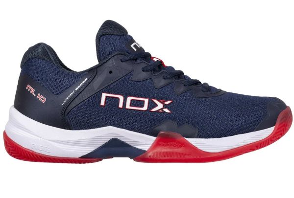 Zapatillas de pádel para hombre NOX ML10 Hexa - blue/fiery red