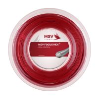 Tennis String MSV Focus Hex (200 m) - red