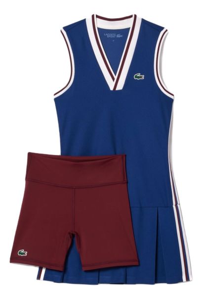 Damska sukienka Lacoste Sport Removable Piqué Shorts - Niebieski