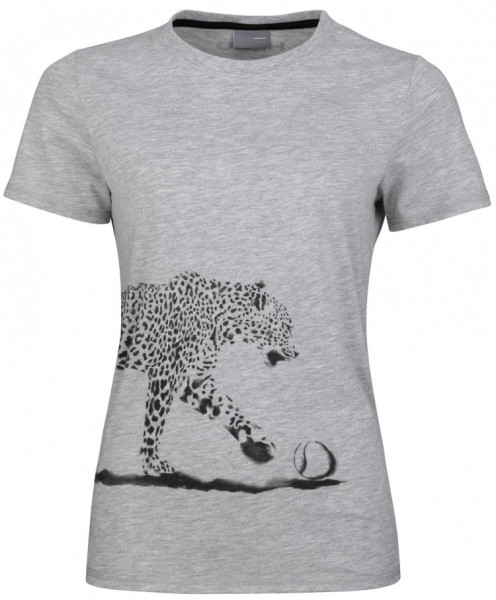 Dámske tričká Head Leopard T-Shirt W - grey melange