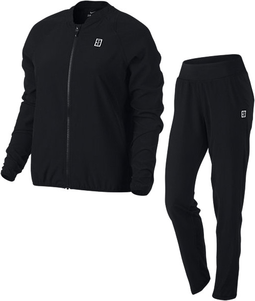  Nike Court Woven Warm Up - black/black/white