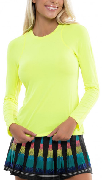  Lucky in Love Square Are You? Breeze L/S Crew Women - neon yellow