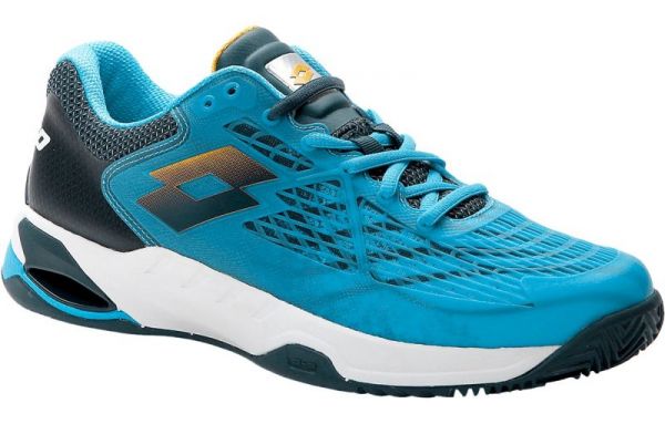 Chaussures de tennis pour hommes Lotto Mirage 100 Clay - blue ocean/saffron/navy blue