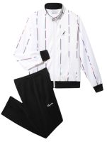 Herren Tennistrainingsanzug Australian Double Jumpsuit With Stripes - bianco