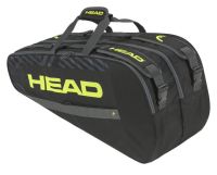 Bolsa de tenis Head Base Racquet Bag M - black/neon yellow