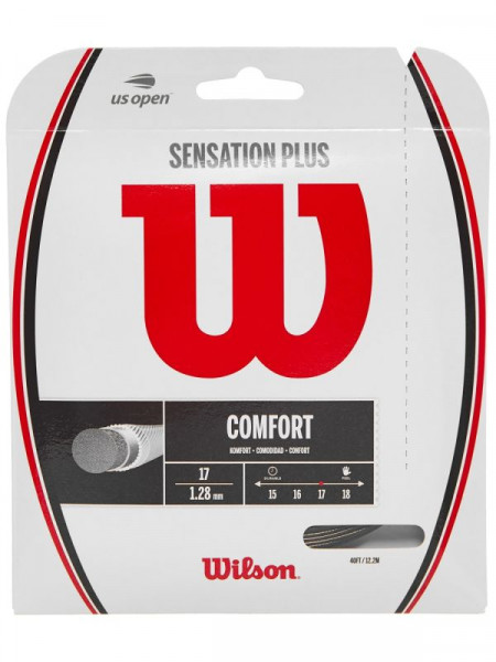 Naciąg tenisowy Wilson Sensation Plus (12,2 m) - black