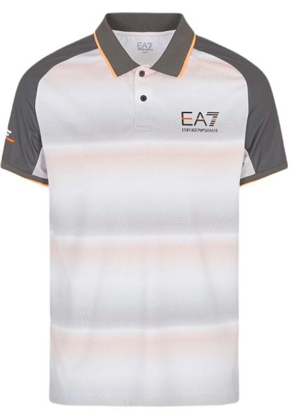 Férfi teniszpolo EA7 Man Jersey Polo Shirt - white