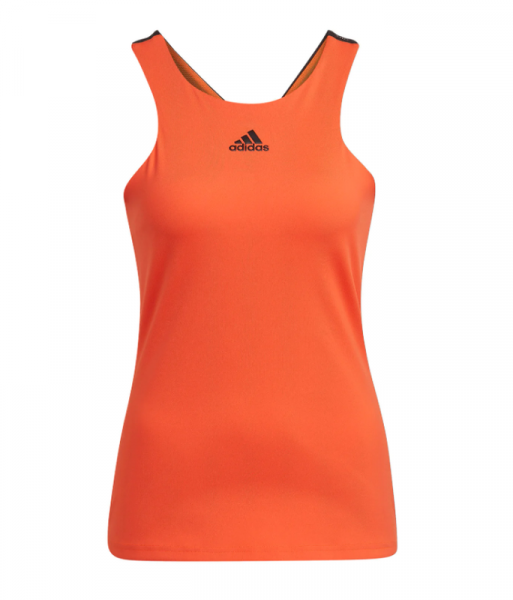 Damski top tenisowy Adidas Y-Tank W - impact orange/black