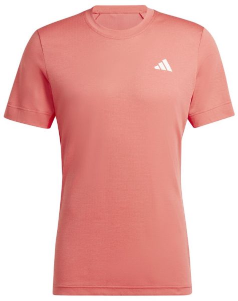 Herren Tennis-T-Shirt Adidas Tennis Freelift T-Shirt - preloved red