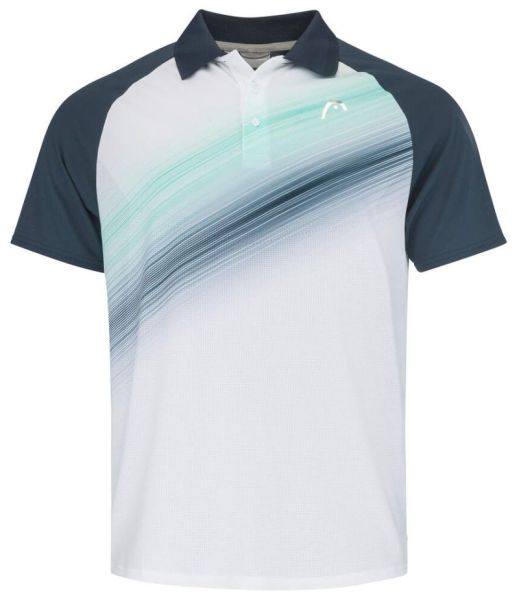 Pánské tenisové polo tričko Head Performance Polo Shirt - navy/print perf