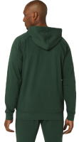 Pánská tenisová mikina Asics Big Asics FZ Hoodie - rain forest/perfomance black Pánská tenisová mikina Asics Big Asics FZ Hoodie - rain forest/perfomance black