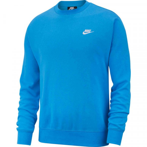 Tenisa džemperis vīriešiem Nike Swoosh Club Crew M - lt photo blue/white