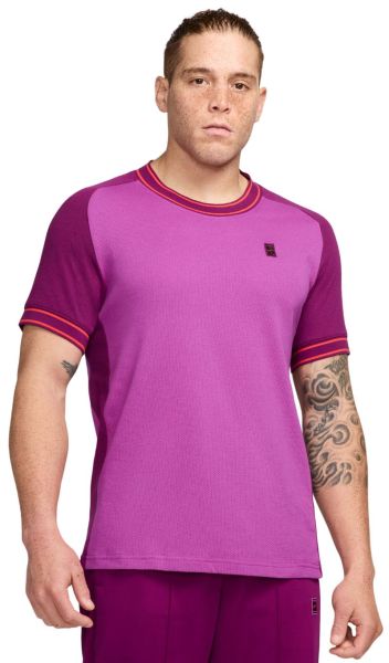 Herren Tennis-T-Shirt Nike Court Heritage Tennis - Lila