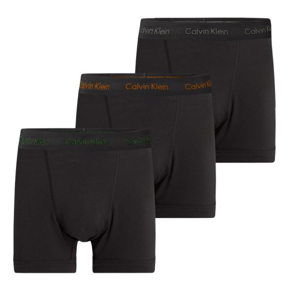 Herren Boxershorts Calvin Klein Cotton Stretch Trunk 3P - b-faded grey-samba/evergreen logo