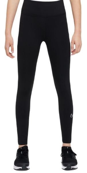 Spodnie dziewczęce Nike Therma-FIT One Outdoor Play Leggins - black/white