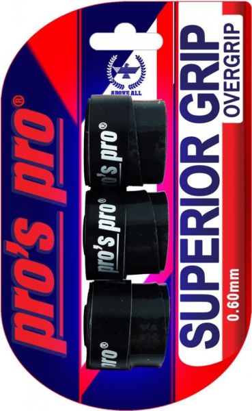 Покривен грип Pro's Pro Superior Grip (3P) - Черен