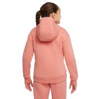 Dievčenské mikiny Nike Sportswear Club Fleece FZ Hoodie G - light madder root/white Dievčenské mikiny Nike Sportswear Club Fleece FZ Hoodie G - light madder root/white