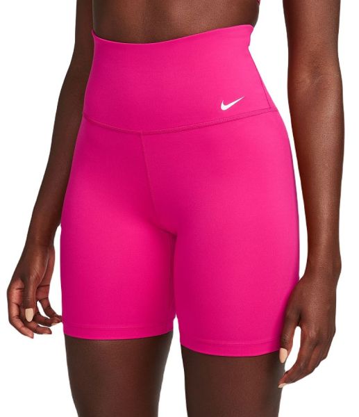 Teniso šortai moterims Nike Dri-Fit High-Rise 7in Shorts - fireberry/white