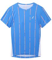 Herren Tennis-T-Shirt Australian Ace T-Shirt With Stripes Print - blu zaffiro