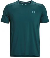 Herren Tennis-T-Shirt Under Armour Men's UA Iso-Chill Run Laser Short Sleeve - Silber, Türkis