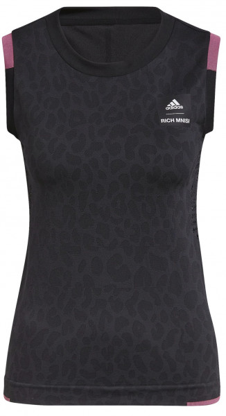 Damen Tennistop Adidas Tennis Rich Mnisi Primeknit Tank Top - black