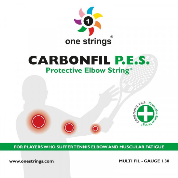 Tennis-Saiten One Strings Carbonfil P.E.S. (12 m) - natural
