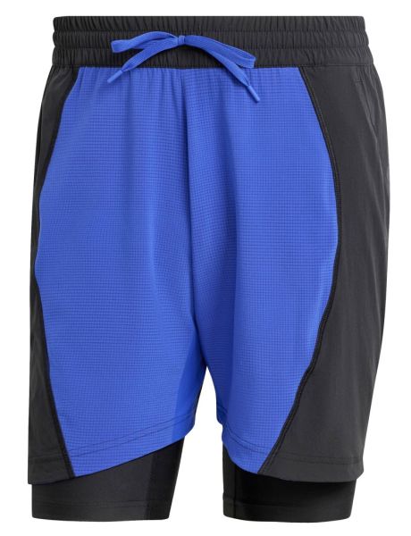 Pantaloncini da tennis da uomo Adidas Shorts and Inner Tights Set - Multicolore